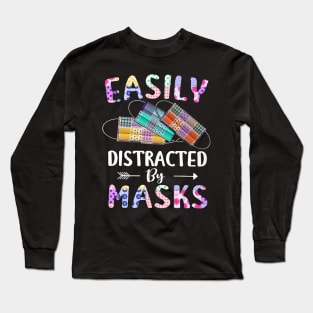 Easily Distracted By Masks Long Sleeve T-Shirt